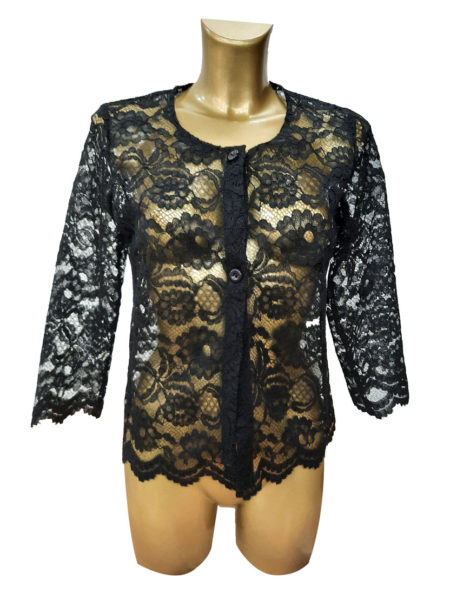Cappa donna estiva  Art. Canestrelli, ELENA in pizzo colore nero