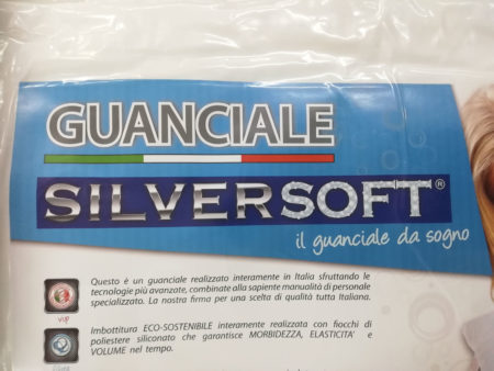 Cuscino da letto con imbottitura eco sostenibile, Silversoft <i><span style="color: red;">ESAURITO</span></i> - immagine 3
