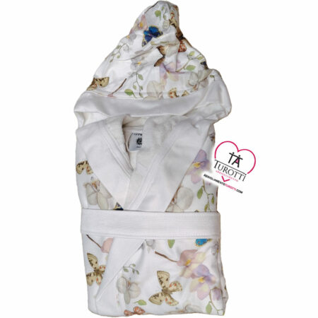 Accappatoio donna con cappuccio art. Michi Gf Ferrari con fibra di bamboo - immagine 2