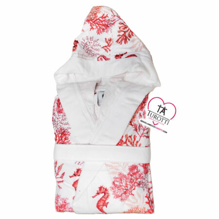 Accappatoio donna con cappuccio art. Michi Gf Ferrari con fibra di bamboo - immagine 7