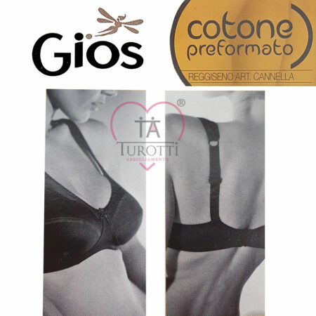 Reggiseno elasticizzato Gios Cannella in cotone preformato - immagine 3
