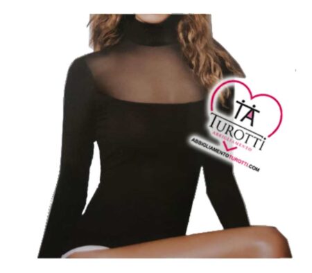Maglia Dolcevita manica lunga  in cotone elasticizzato art. 4267 Jadea