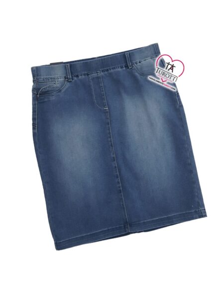 Gonna in jeans con strass su tasche,VIRGINIA BLU Lindey -230 P   