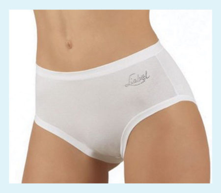 Slip donna cotone bielastico Liabel L724 MIDI  bianco