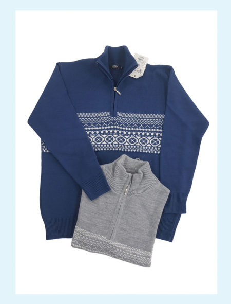 Maglia uomo lupetto misto lana con zip sul collo art. 1935,  Bieffe Italia <i><span style="color: red;">ESAURITO</span></i>