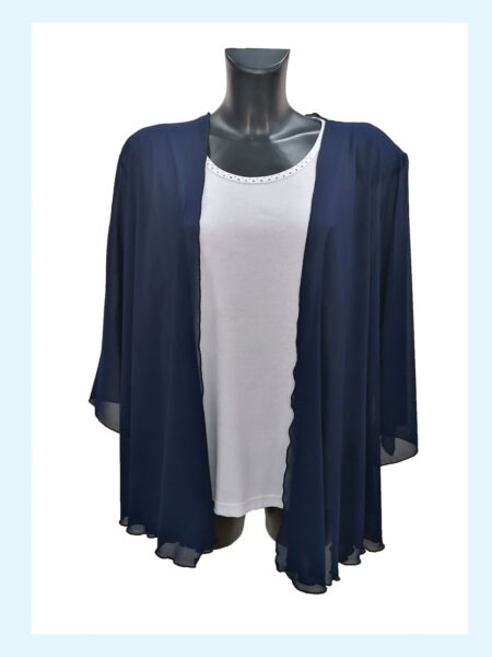 Cappa mantella  donna  Art. 6821,CLAMATEX  taglia calibrata - immagine 2