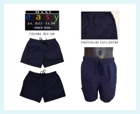 Boxer da bagno/ Boxer da  mare uomo Art. Bali Ea 100, Easy taglia maxi 100% poliestere