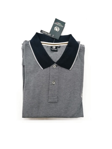 Polo uomo  manica lunga con  contrasto sul collo  Art. 15813-505, ASCOT SPORT oversize - immagine 2
