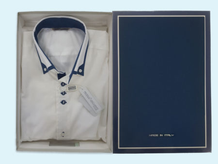 camicia-uomo-profilo-esclusivo-bottoncini-bianco-blu-art-robert-Made-in-Italy