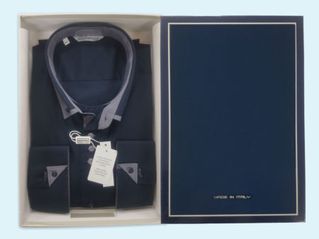 camicia-uomo-profilo-esclusivo-colore-blu-grigio-bottoncini-art-Robbie-Made-in-Italy