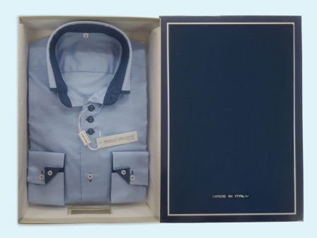 camicia-uomo-profilo-esclusivo-colore-cielo-bottoncini-art-Robbie-Made-in-Italy