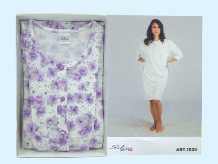camicia-da-notte-donna-rose-viola-art1026-Silvia