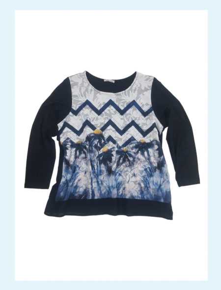 Maglia  donna  girocollo  manica lunga  art. LM 441120, Emanuela