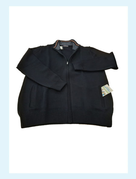 Cardigan uomo misto lana chiusura a zip  art. 13.16, Re del Mare Articolo <i><span style="color: red;">ESAURITO</span></i>