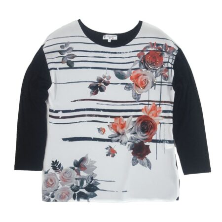 Maglia donna girocollo manica lunga
