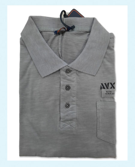 T-shirt Polo Uomo  Art. AX0230, AVIREX DEPT mezza manica cotone Jersey con taschino