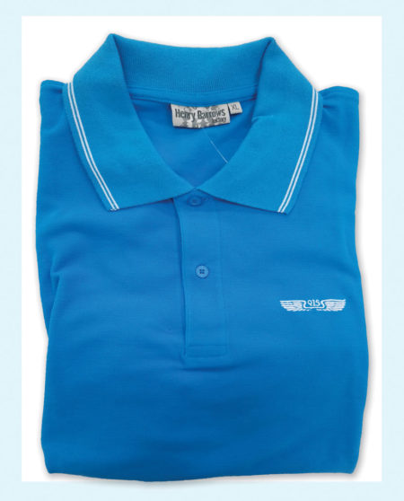 Polo Uomo manica corta HENRY BARROWS art. AM22 Piquet Azzurra