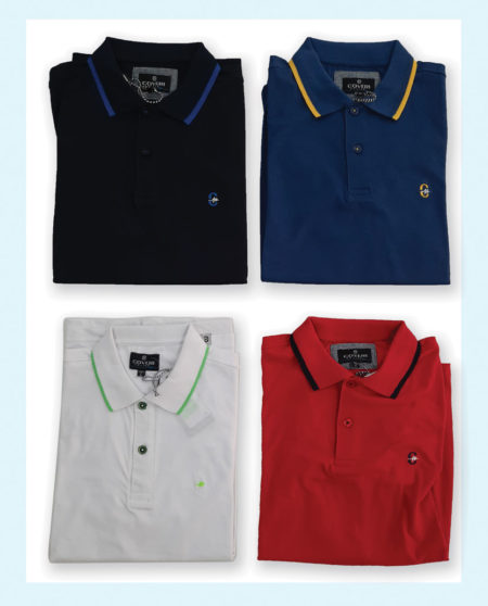 T-shirt Polo Uomo  Art. PL1862, ENRICO COVERI MOVING mezza manica 100% cotone