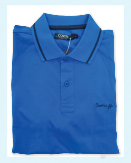 T-shirt Polo Uomo Art. PQC103, ENRICO COVERI Piquet di cotone mezza manica