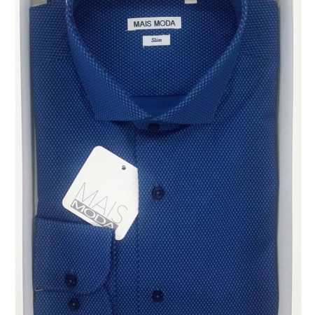 Camicia uomo maniche lunghe slim fit