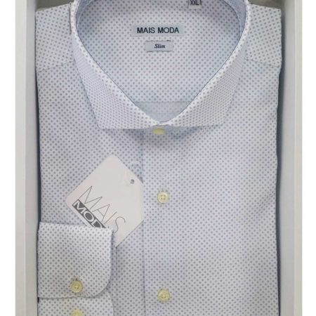 Camicia uomo maniche lunghe slim fit