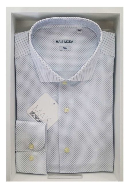 Camicia uomo maniche lunghe slim fit