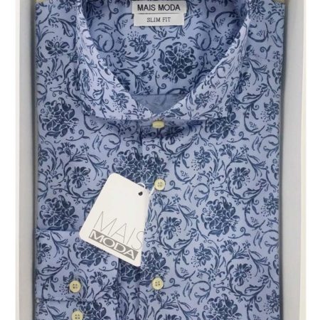 Camicia uomo maniche lunghe slim fit