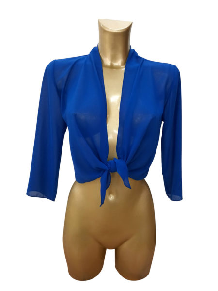 Cappa donna estiva  Art. Tangue,  Dukessa Esmeralda incrocino colore blu Cina