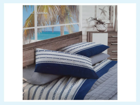 Completo lenzuolo 1 piazza e 1/2 art Linea SPRINT Dis. SABRINA, Co&Co ITALIA  100%  puro cotone