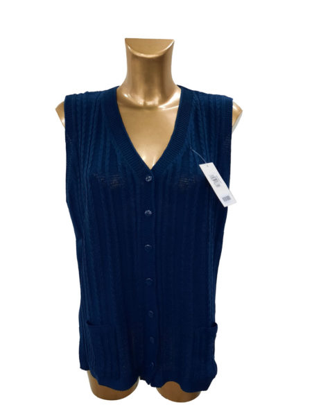 Gilet donna leggero senza maniche chiusura  bottoni art. 03, MODA ITALIA CARPI