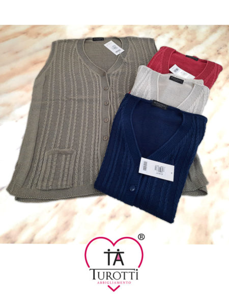 Gilet donna leggero senza maniche chiusura  bottoni art. 03, MODA ITALIA CARPI - immagine 2