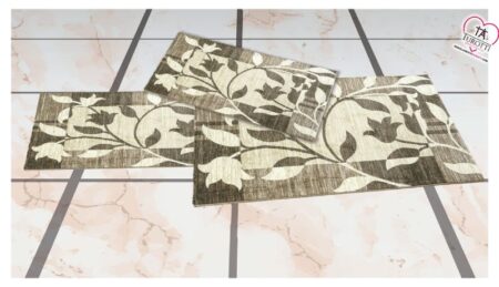 Parure  3 Tappeti  art.  Freeze,  2  tappeti  misura 60 x 110,  1 tappeto misura  80 x 150  dis. 20 Carved  Sophie Maison