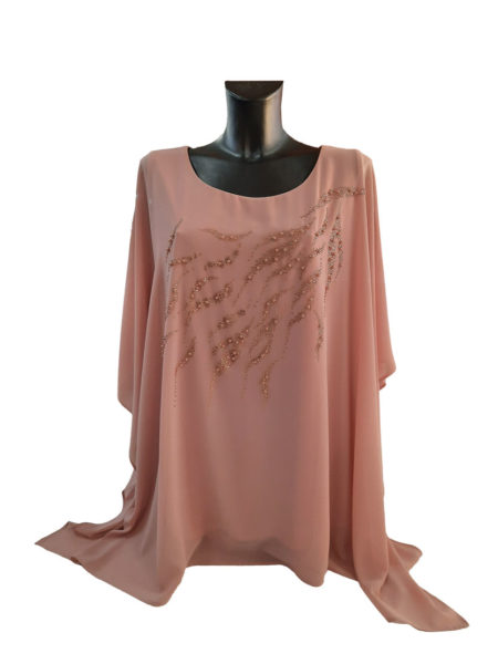 Tailleur pantalone e mantella  Art. Positano, Perla Oversize - immagine 2