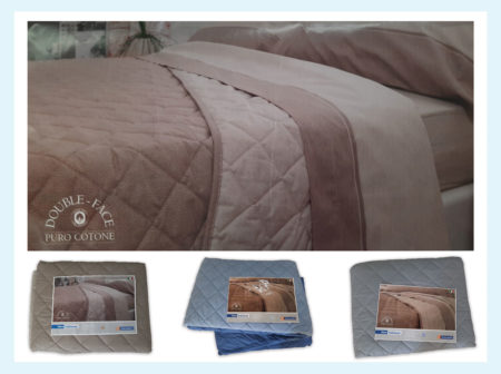 Trapuntino  Estivo 2 piazze  Art. Dern  Collezioni Tramonti , Biancaluna Double-Face imbottitura microfibra 100% cotone