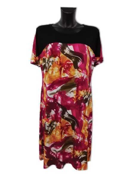 Abito leggero Donna art. 3637, MARTISSIMA nero e fucsia