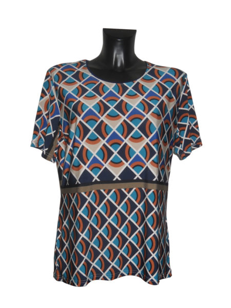 Maglia  donna  girocollo mezza manica   art. MG4369 OVER, CHIARA ORO taglia Over