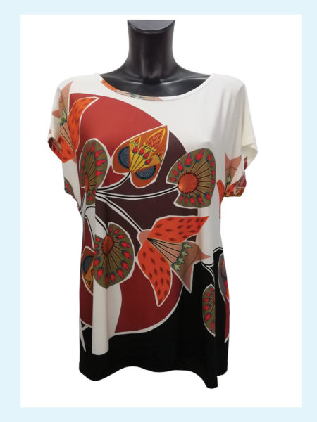 Maglia  donna  girocollo mezza manica   art. 72023, LAURA BELLUCCI