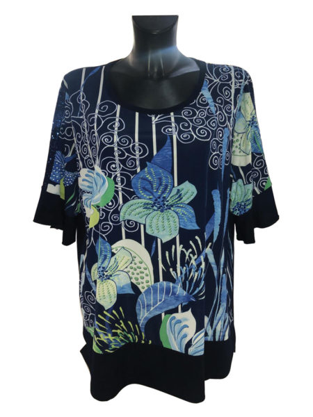 Maglia  donna  girocollo mezza manica   art. 5830, SEMPRE BELLA, taglia Unica Maxi <i><span style="color: red;">ESAURITO</span></i>