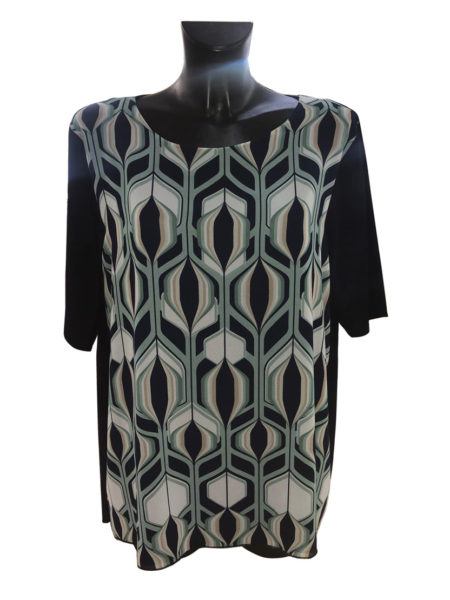 Maglia  donna  girocollo mezza manica   art. 6070, SEMPRE BELLA, taglia Unica Maxi <i><span style="color: red;">ESAURITO</span></i>