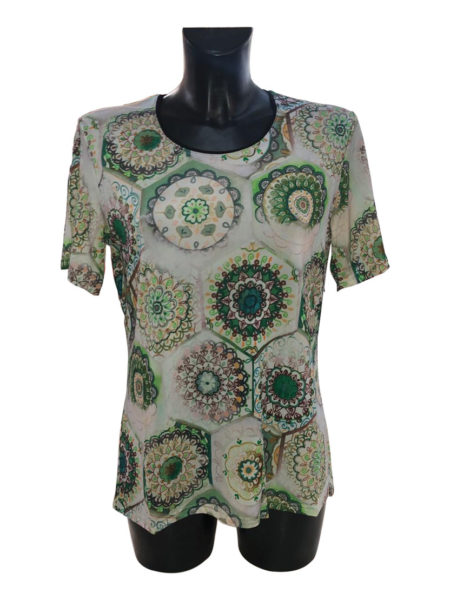 Maglia  donna  girocollo mezza manica  art. G4369 Over, CHIARA ORO <i><span style="color: red;">ESAURITO</span></i>