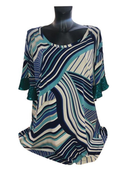 Maglia  donna  girocollo mezza manica  art. 1239 Over, GIOVANI MODE Taglia XXXXL