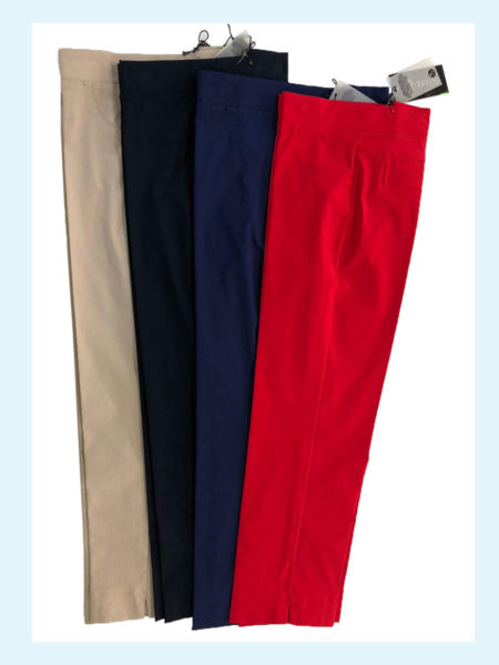 Pantalone  pinocchietto donna  con spacco laterale in fondo, Art. 16152, IRIS Articolo <i><span style="color: red;">ESAURITO</span></i>