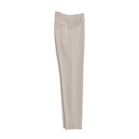 pantalone leggings elasticizzati donna beige quasi bianco