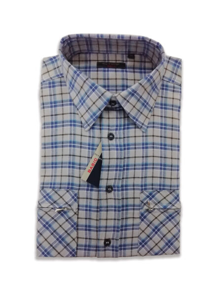 Camicia felpata a quadrettoni colore 0786 Moena Sea Barrier