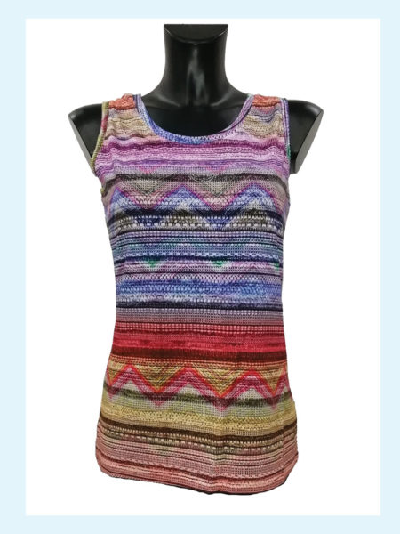 Canotta donna  Art. Missoni, Fiorella Francesca spalla larga