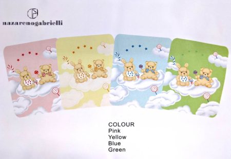 Baby copertina sacco coral Nazareno Gabrielli azzurra - immagine 3