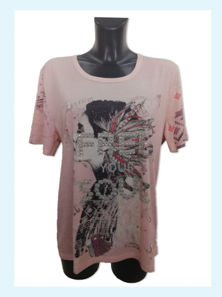 Maglia  donna  girocollo mezza manica   art. 5133-7101 KELIS FASHION