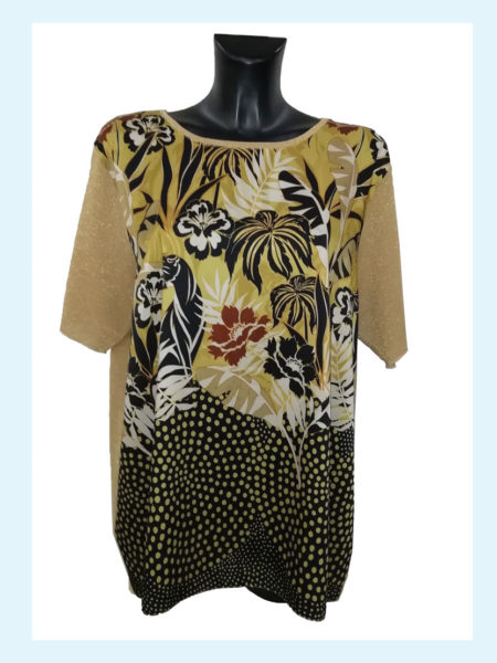 Maglia  donna  girocollo mezza manica   art. 348/OVER, IRIS taglia OVER