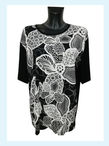 Maglia  donna  girocollo mezza manica   art. V/001, IRIS taglia OVER