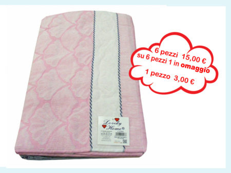 Confezione 6 Pezzi Asciugamani Jacquard 55x100 cm,  Lovely Home